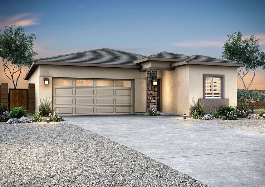 Representative exterior photo of a completed home built from the Ash by LGI Homes in Bisbee Ranch, Casa Grande, AZ (Image 9).