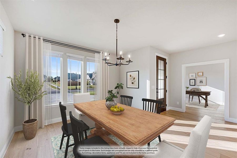 Furnished interior view inside a new home in Triple Diamond Ranch, Mansfield (Image 8).