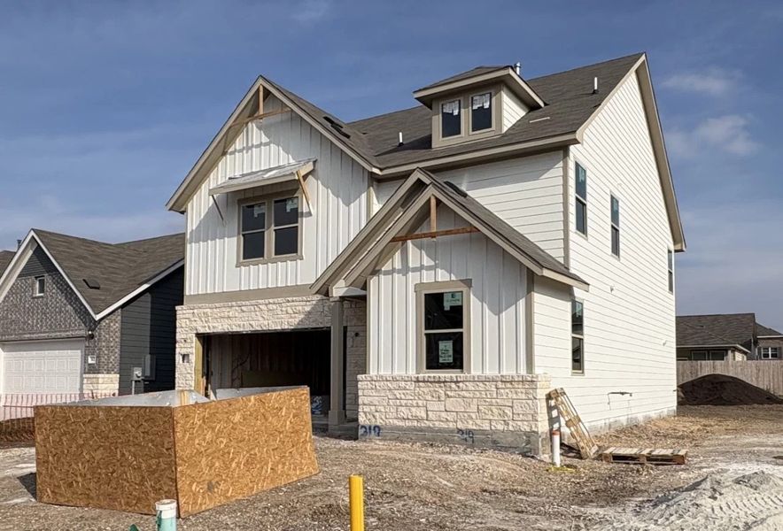 In-progress construction of a new home in Rolling Glen, Hutto, TX (Image 4).