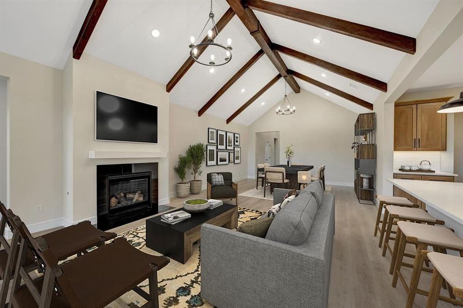 Furnished interior view inside a new home in Elevon, Lavon (Image 8).