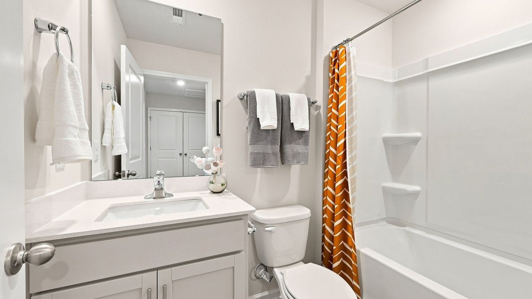 Furnished interior view inside a new home in The Townes at Hunter Hill, Rocky Mount (Image 26).