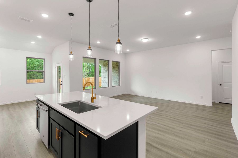 Open Kitchen-Living-Dining Room Representative Photo