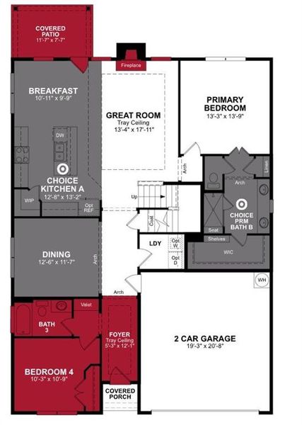 Beazer Homes Valencia on the Lake Avalon floorplan.
