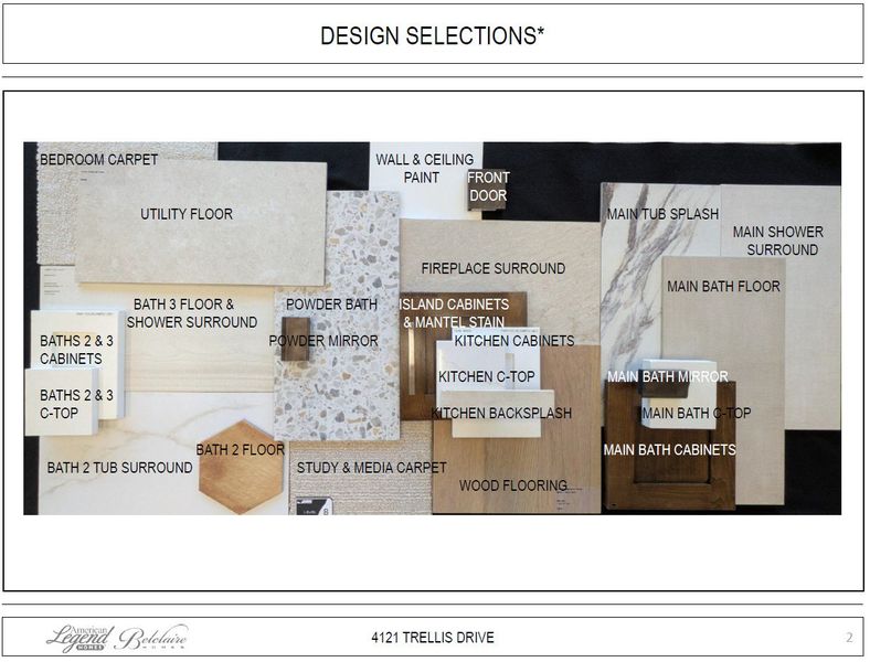 Representative photo of design selections for 4121 Trellis Representative photo of design selections for 4121 Trellis