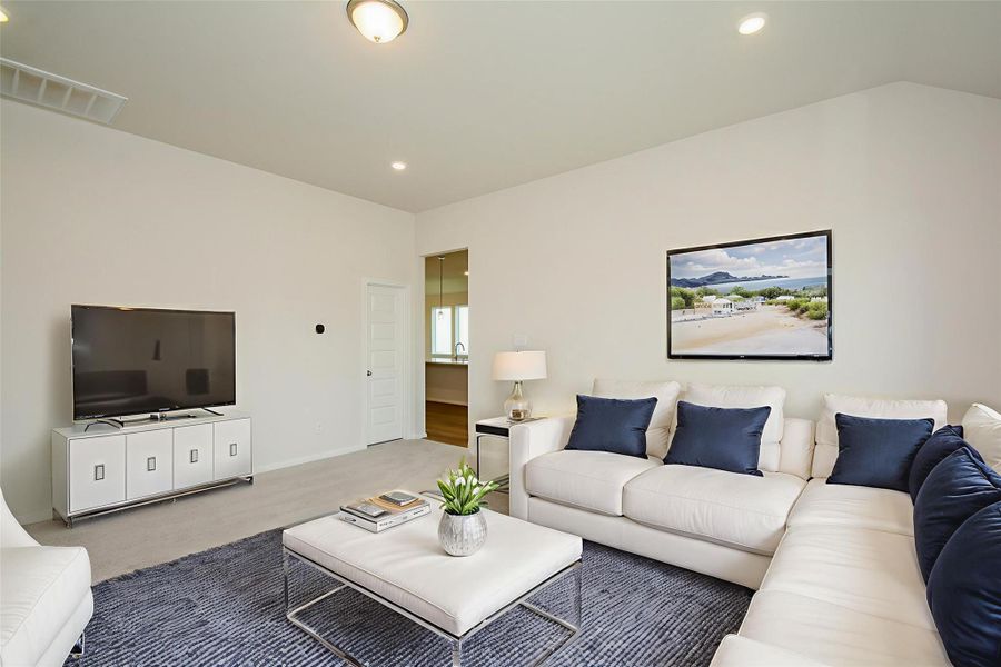 Here is a second living space/game room.