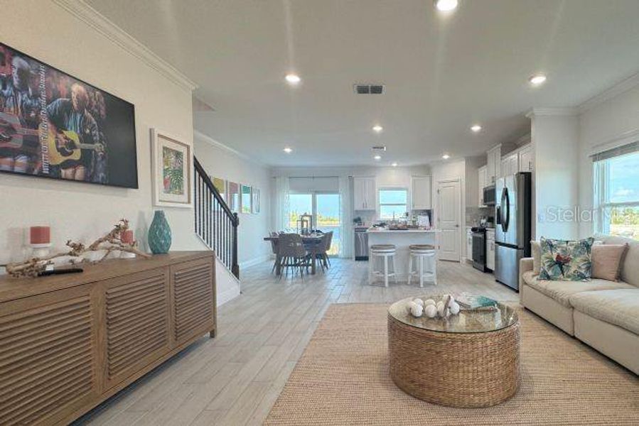 Furnished interior view inside a new home in Orchid Cove, Bokeelia (Image 8).