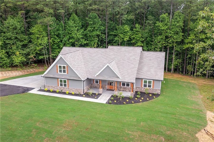 Front exterior of a new home in , Jasper, GA, highlighting curb appeal (Image 30). Front exterior of a new home in , Jasper, GA, highlighting curb appeal (Image 30).