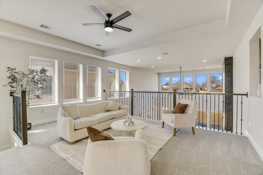 Furnished interior view inside a new home in Santa Rita Ranch 50', Liberty Hill (Image 8).