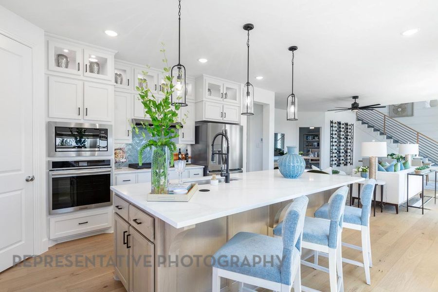 Furnished interior view inside a new home in Santa Rita Ranch: 40-45ft. lots, Liberty Hill (Image 8). Furnished interior view inside a new home in Santa Rita Ranch: 40-45ft. lots, Liberty Hill (Image 8).
