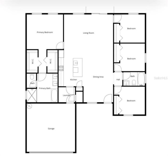 2D floor plan layout of this home in , Ocala, FL (Image 5).