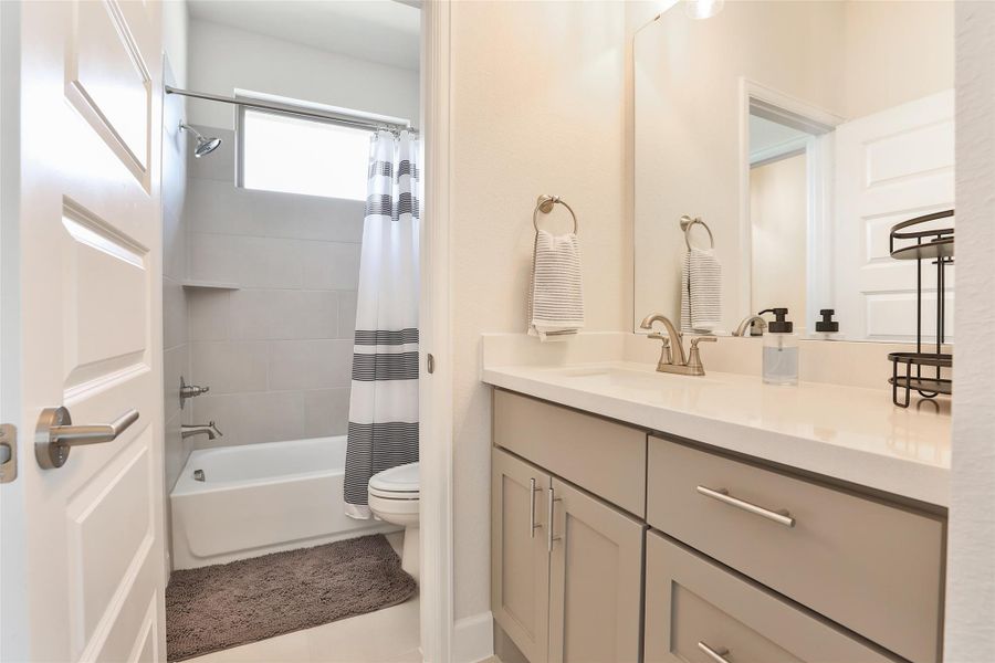 Furnished interior view inside a new home in Elyson, Katy (Image 12).