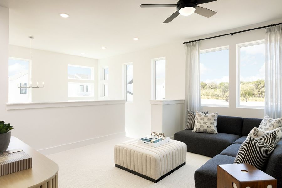 Furnished interior view inside a new home in Novel, Austin (Image 8).