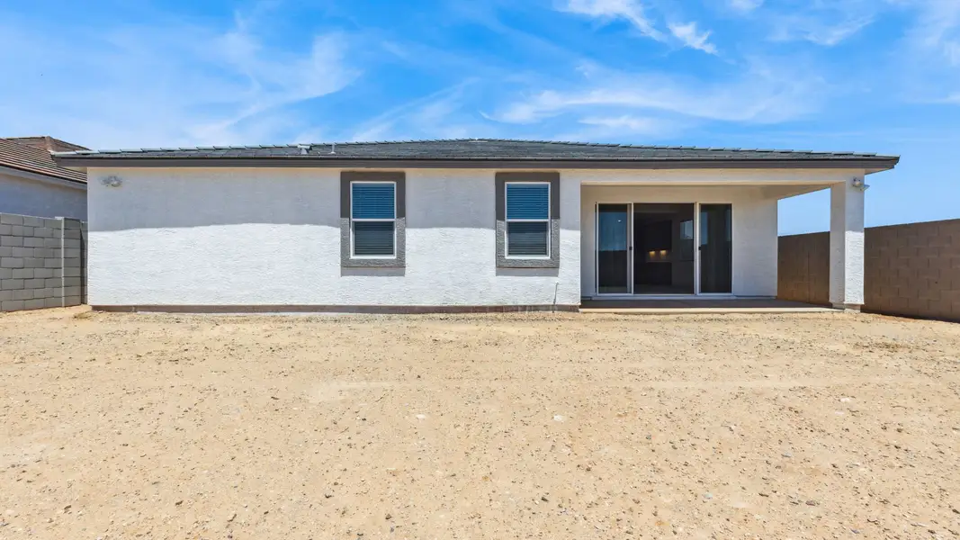 Exterior details and patio area of a home in Zanjero Pass, Waddell (Image 3).