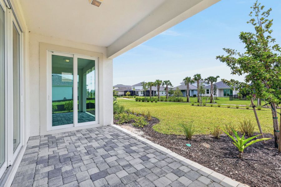 Exterior details and patio area of a home in The Sanctuary – Coastal Collection, Punta Gorda (Image 4). Exterior details and patio area of a home in The Sanctuary – Coastal Collection, Punta Gorda (Image 4).