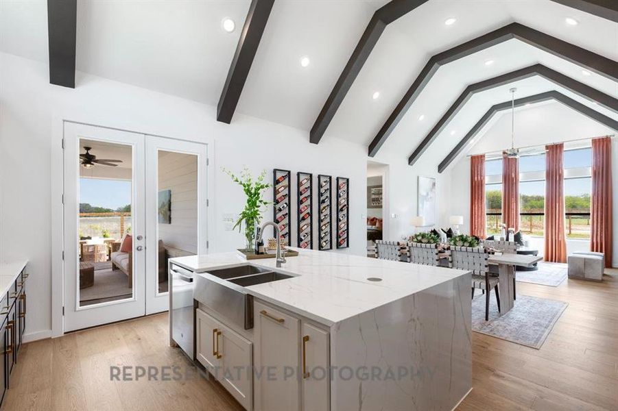 Furnished interior view inside a new home in Sonoma Verde: 60ft. lots, McLendon-Chisholm (Image 29).