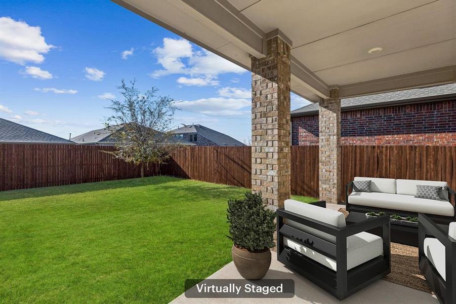 Exterior details and patio area of a home in , Anna (Image 3).