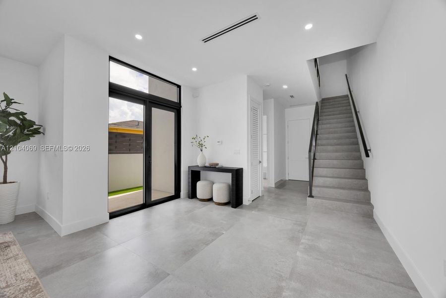 Furnished interior view inside a new home in , Miami (Image 18).