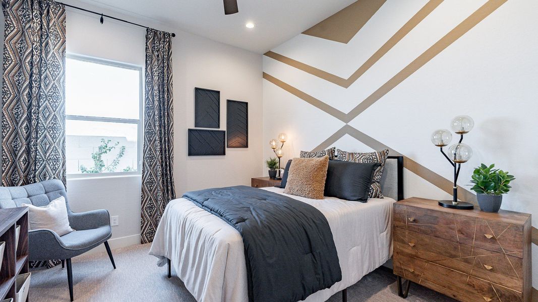 Representative furnished interior of a home built from the Almeria by DRB Homes in Windrose, Waddell (Image 20).