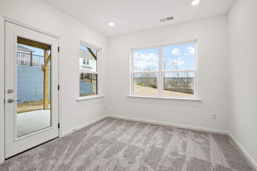 Spacious, unfurnished interior of a new home in Bryton, Huntersville (Image 49).