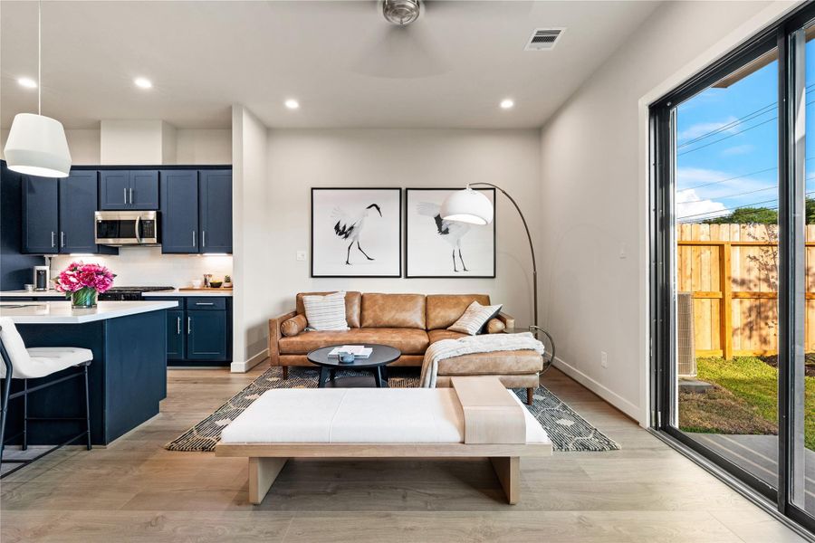 Furnished interior view inside a new home in Willowbend Point, Houston (Image 27).