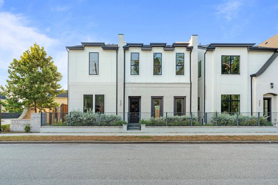 Front exterior of a new home in , Houston, TX, highlighting curb appeal (Image 26). Front exterior of a new home in , Houston, TX, highlighting curb appeal (Image 26).