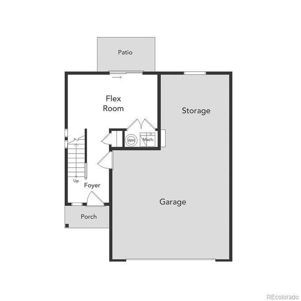 2D floor plan layout of this home in , Commerce City, CO (Image 4).