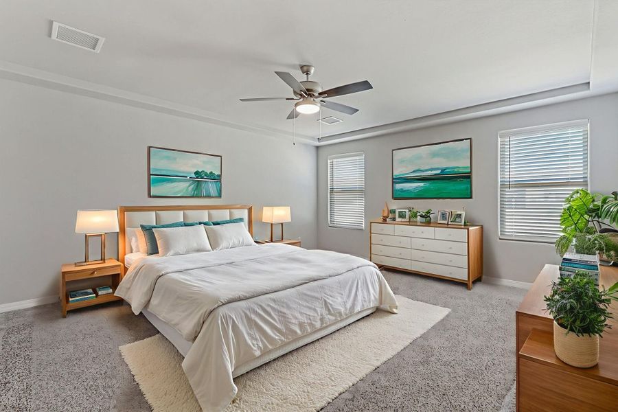 Furnished interior view inside a new home in Emerald Estates, Horizon City (Image 7). Furnished interior view inside a new home in Emerald Estates, Horizon City (Image 7).