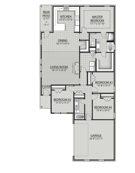 Aubry III H - Floor Plan - DSLD Homes