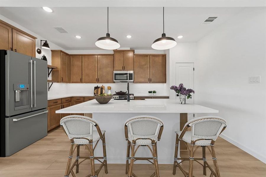 Furnished interior view inside a new home in Aspire at Noble Ridge, Howe (Image 16). Furnished interior view inside a new home in Aspire at Noble Ridge, Howe (Image 16).