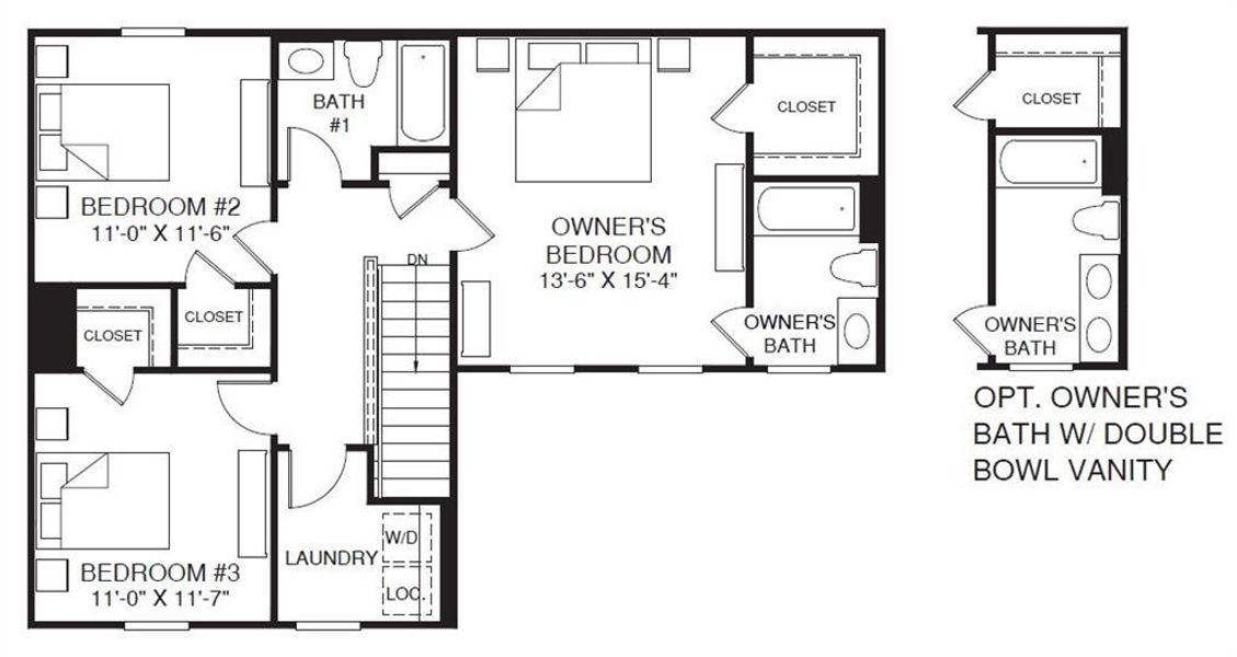 Aspen floor plan second floor