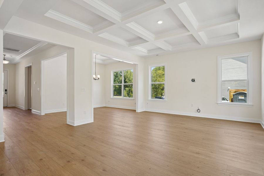 Representative unfurnished interior of a home built from the Jordan by Caruso Homes in Blue Run, Raleigh (Image 16). Representative unfurnished interior of a home built from the Jordan by Caruso Homes in Blue Run, Raleigh (Image 16).