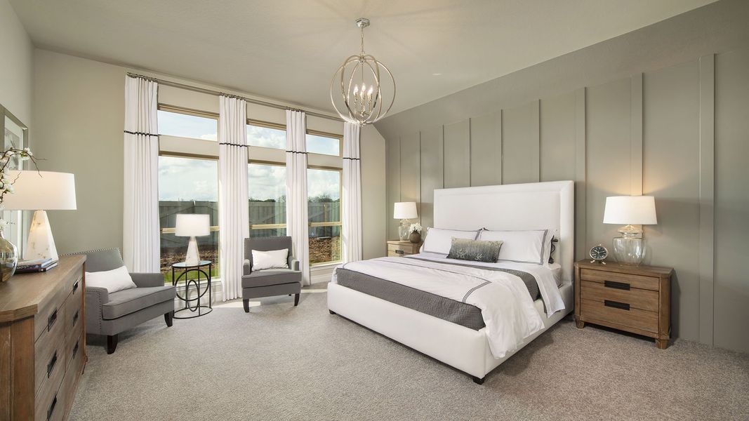 Furnished interior view inside a new home in Briggs Ranch, San Antonio (Image 61).