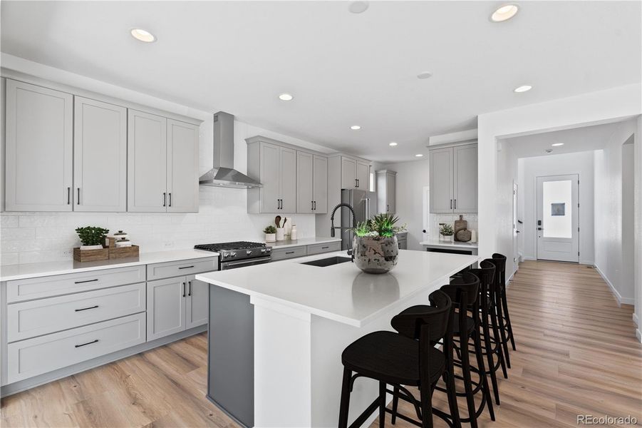 Furnished interior view inside a new home in Harmony at Solstice, Littleton (Image 16). Furnished interior view inside a new home in Harmony at Solstice, Littleton (Image 16).