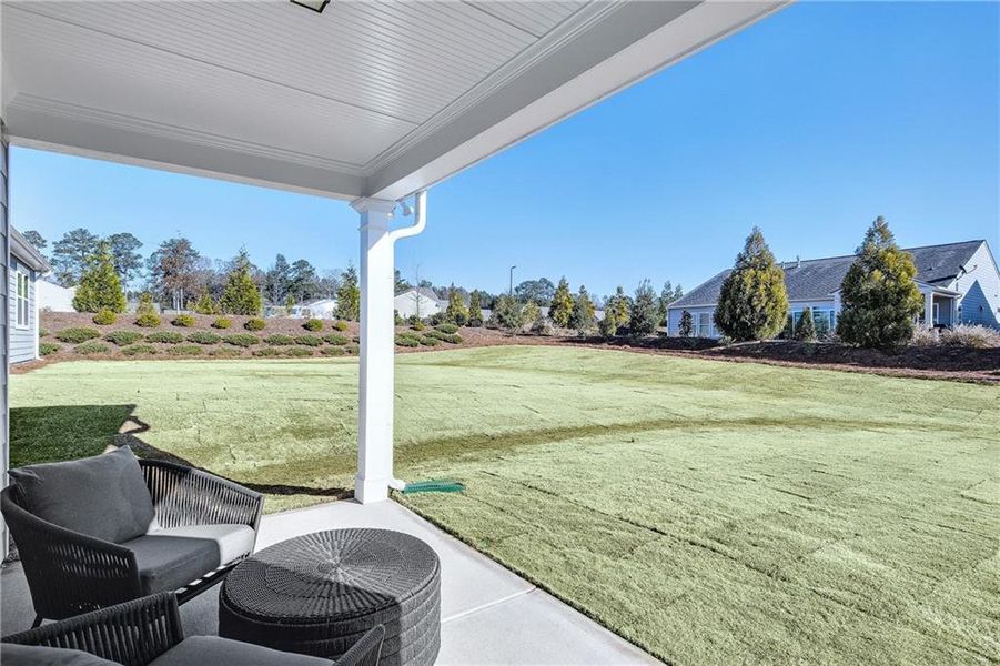 Exterior details and patio area of a home in Sun City Peachtree, Griffin (Image 2).