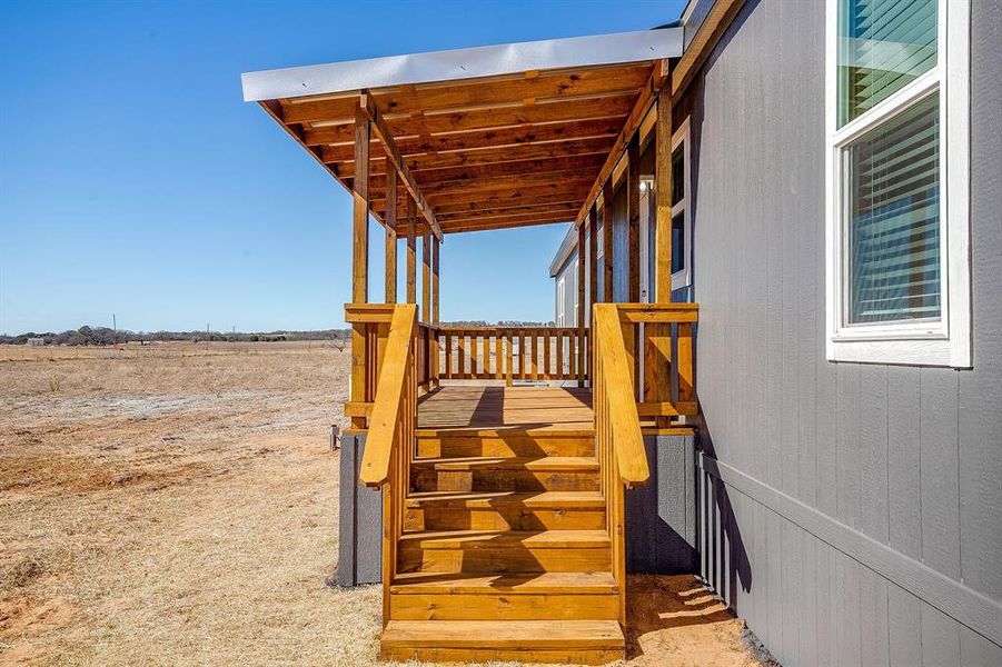 Exterior details and patio area of a home in , Mineral Wells (Image 2). Exterior details and patio area of a home in , Mineral Wells (Image 2).