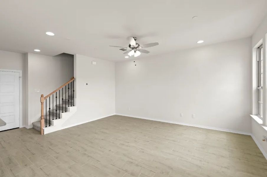 Front exterior of a new home in Sanger Circle, Sanger, TX, highlighting curb appeal (Image 16).