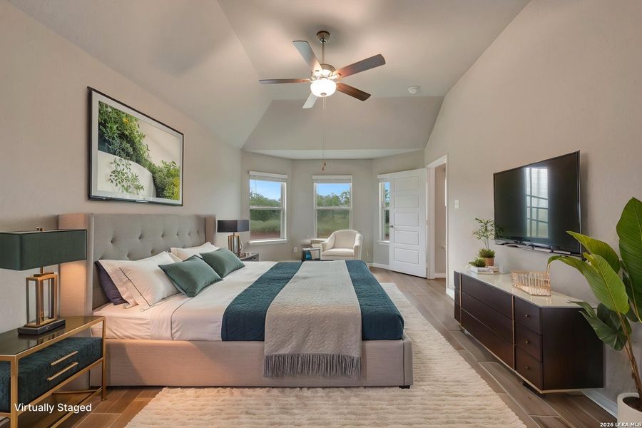 Furnished interior view inside a new home in Chaparral Ranch, Floresville (Image 7). Furnished interior view inside a new home in Chaparral Ranch, Floresville (Image 7).