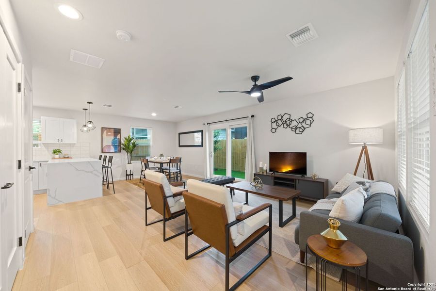 Furnished interior view inside a new home in , San Antonio (Image 6). Furnished interior view inside a new home in , San Antonio (Image 6).