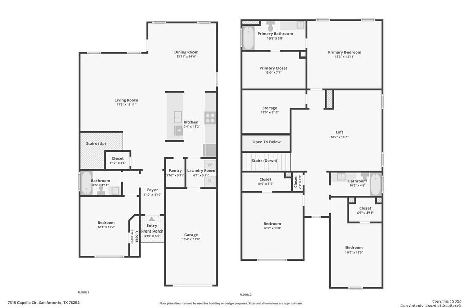 2D floor plan layout of this home in Solana Ridge, San Antonio, TX (Image 4). 2D floor plan layout of this home in Solana Ridge, San Antonio, TX (Image 4).