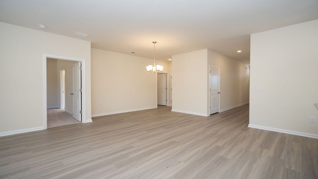 Representative unfurnished interior of a home built from the KERRY by D.R. Horton in The Reserve at Wild Horse, Conway (Image 22).