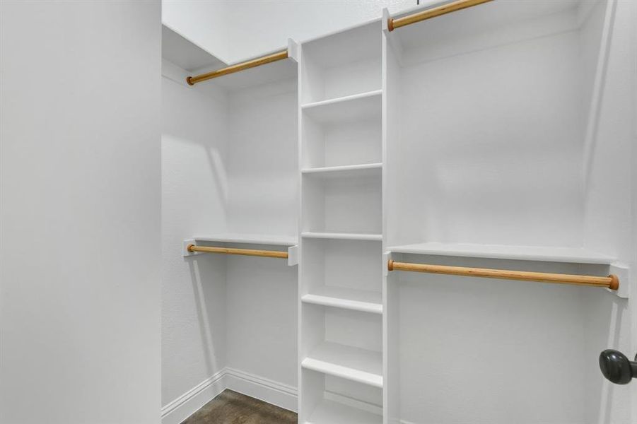 View of spacious closet
