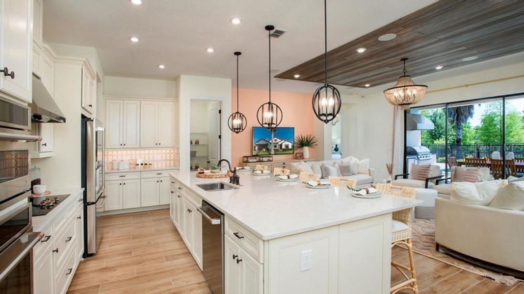 Furnished interior view inside a new home in Westview Community Group Page, Kissimmee (Image 5).