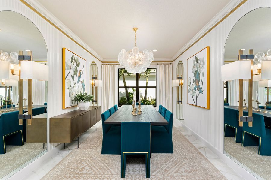 Representative furnished interior of a home built from the Monacello II by GL Homes in Valencia Vista at Riverland, Port St. Lucie (Image 7).