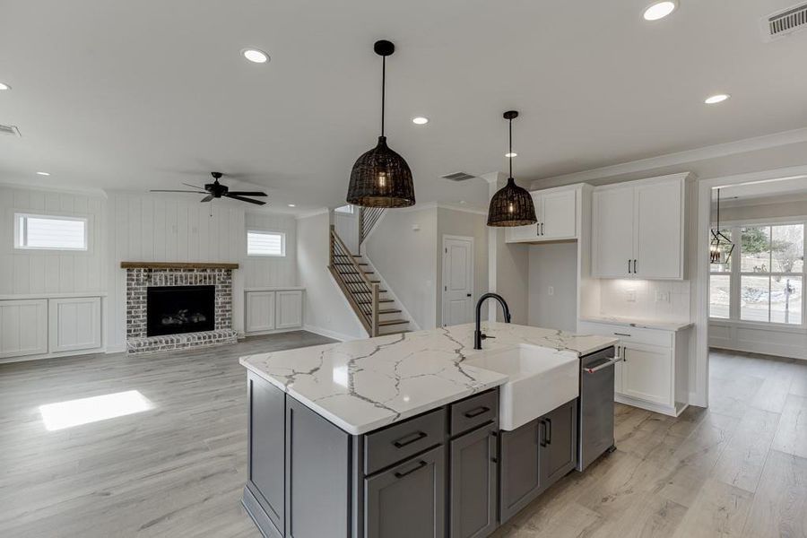 Furnished interior view inside a new home in , Buford (Image 10).
