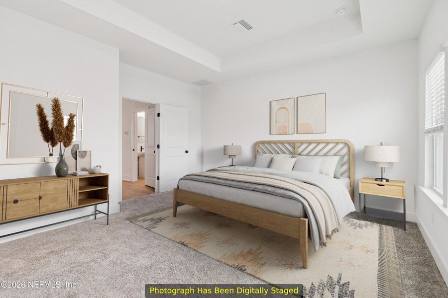 Furnished interior view inside a new home in Kettering at eTown - Traditional Collection, Jacksonville (Image 10).