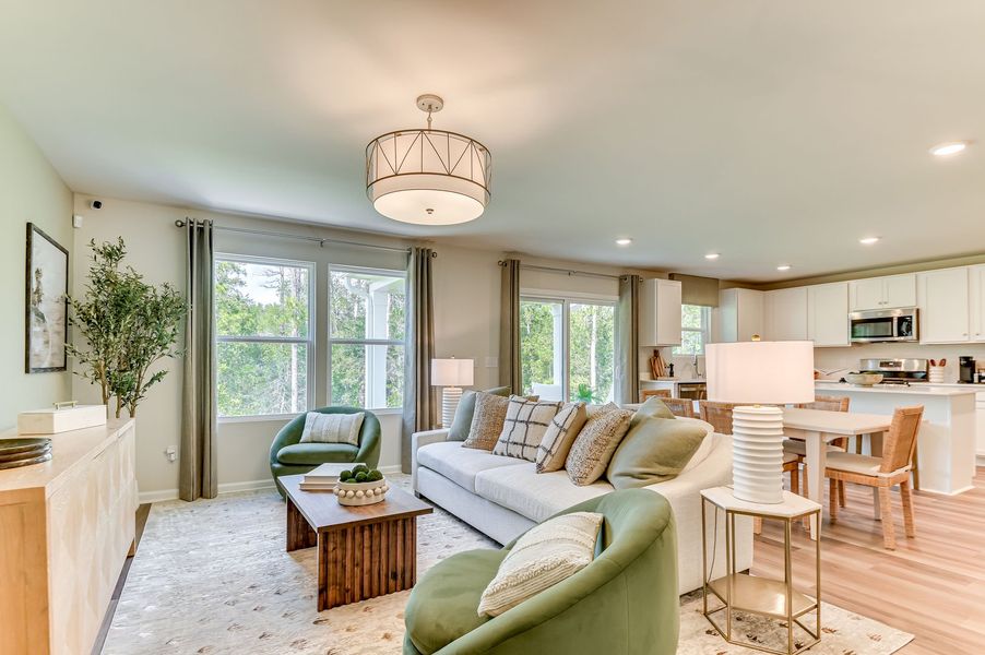 Representative furnished interior of a home built from the Frazier by Stanley Martin Homes in Essence at Bent Creek Village, Thomson (Image 20). Representative furnished interior of a home built from the Frazier by Stanley Martin Homes in Essence at Bent Creek Village, Thomson (Image 20).