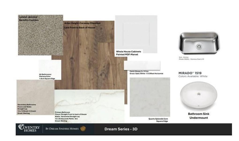 Sample of building materials used in homes in Laurel Landing, Alvin (Image 5).