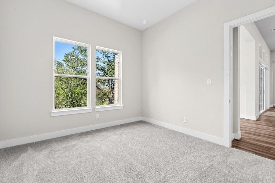 Spacious, unfurnished interior of a new home in Double Eagle Ranch, Cedar Creek (Image 23). Spacious, unfurnished interior of a new home in Double Eagle Ranch, Cedar Creek (Image 23).
