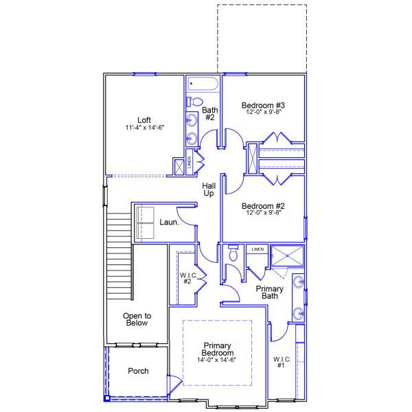 2D floor plan layout of this home in Pineland Preserve, Summerville, SC (Image 3).