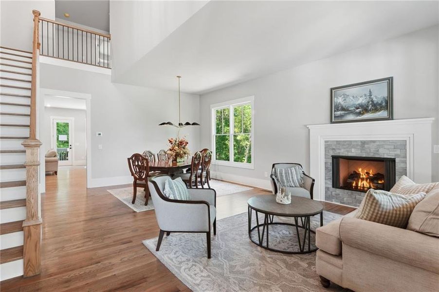 Furnished interior view inside a new home in , Canton (Image 8).